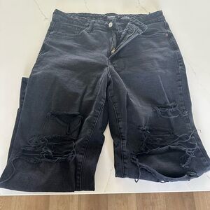 Old Navy OG loose Black Distressed Women's Jeans